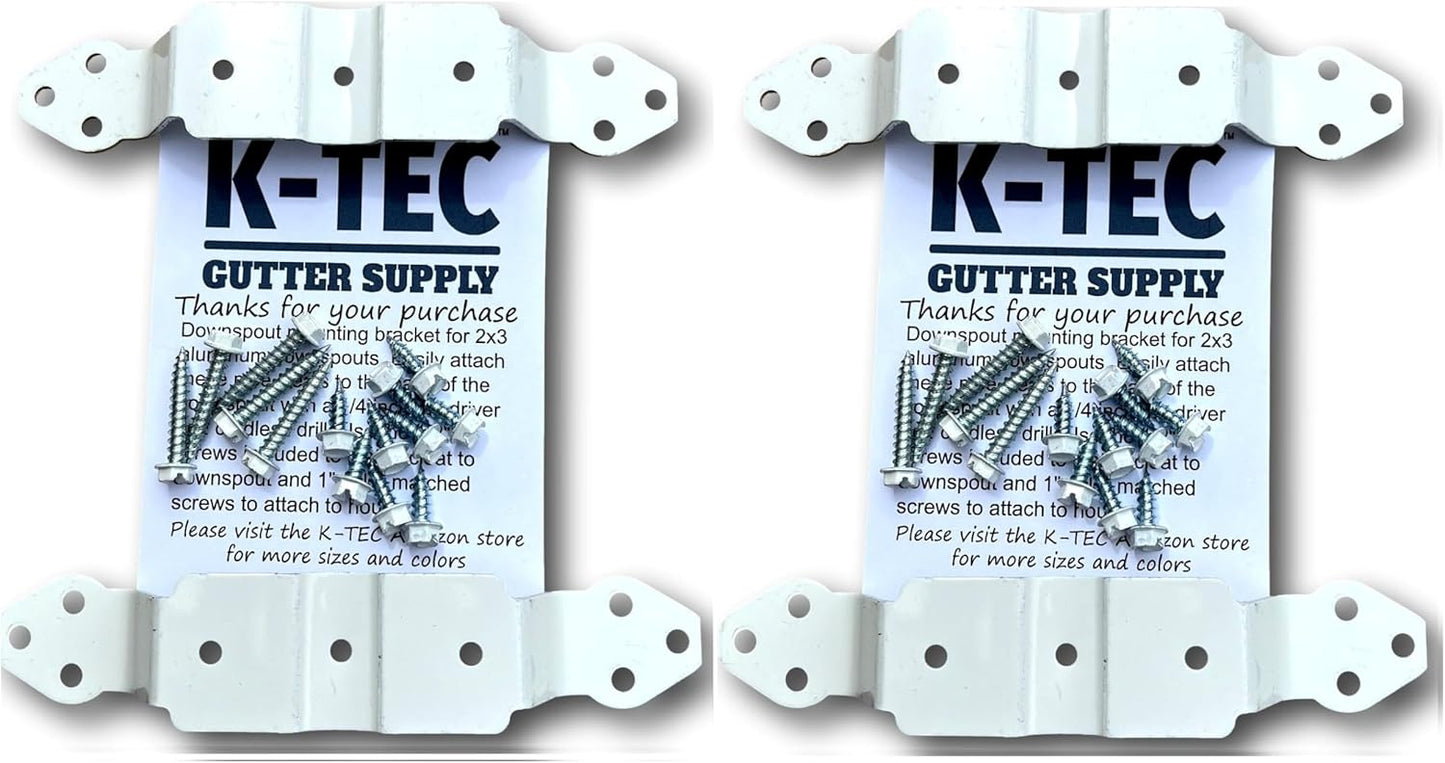 Clips aluminio 3x4 pulg soporte bajante paquete 4