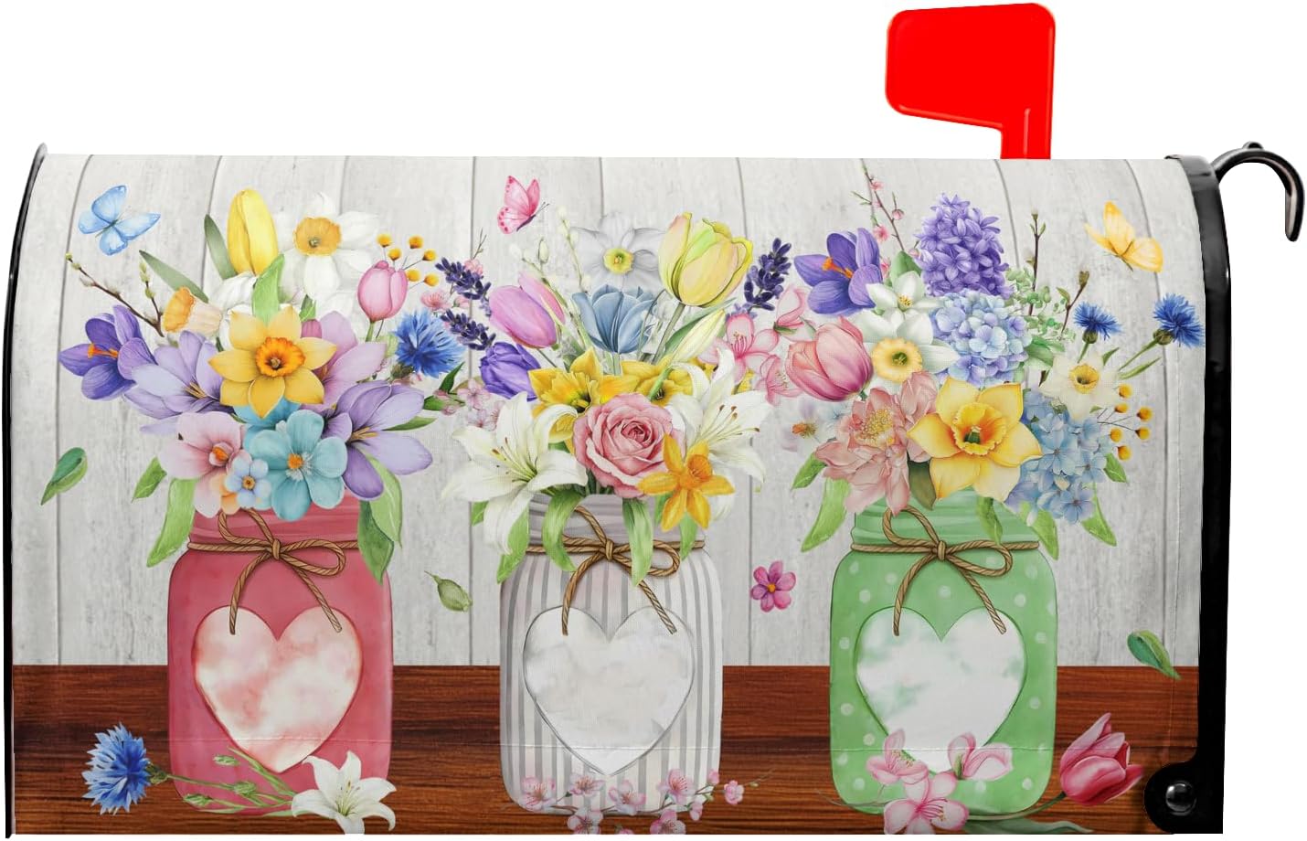 Fundas magnéticas para buzón 18x21pulg diseño mariposa