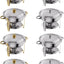 Set 8 Pzas Chafer Acero Inox 6qt Oro Plata