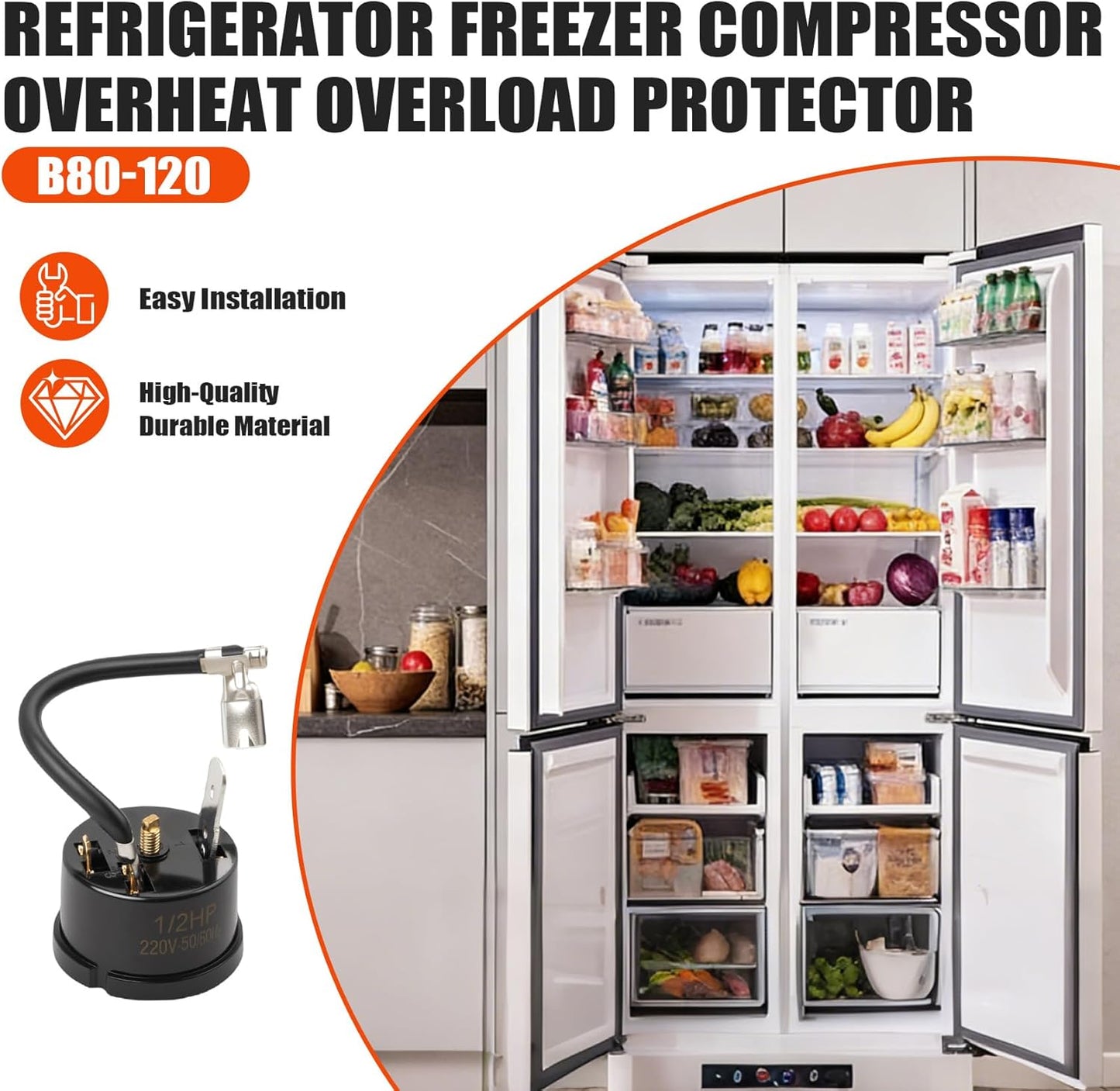 Protektor sobrecarga compresor refrigerador