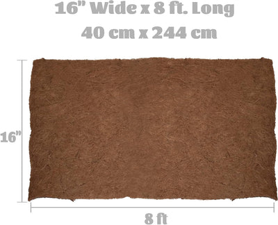 Forro fibra coco rollo 16x96pulg para macetas cestas