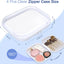 Estuche transparente con 4 bolsas organizadoras viaje