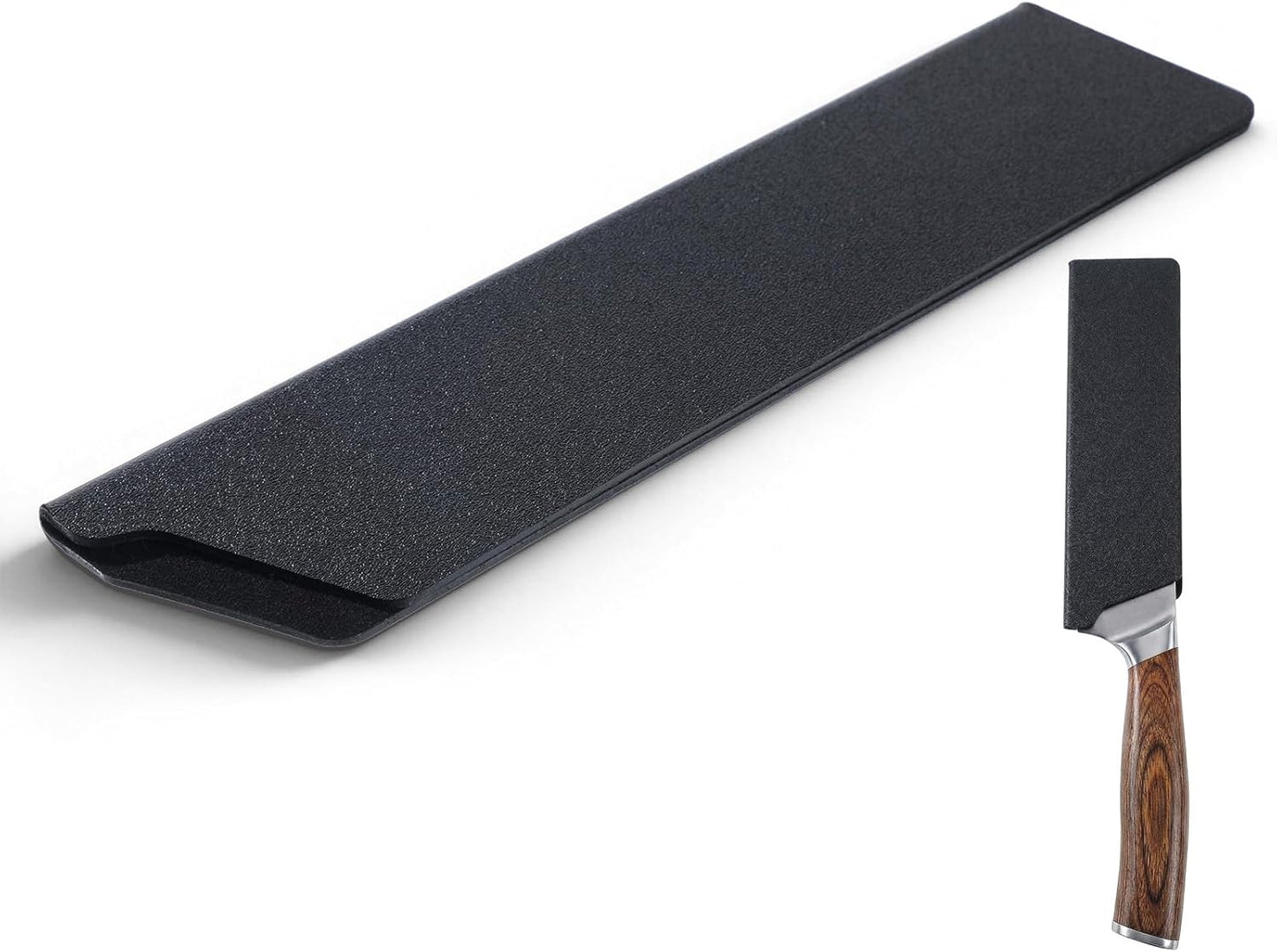 Funda para cuchillo de chef de 8 pulgadas ABS negro con forro de fieltro