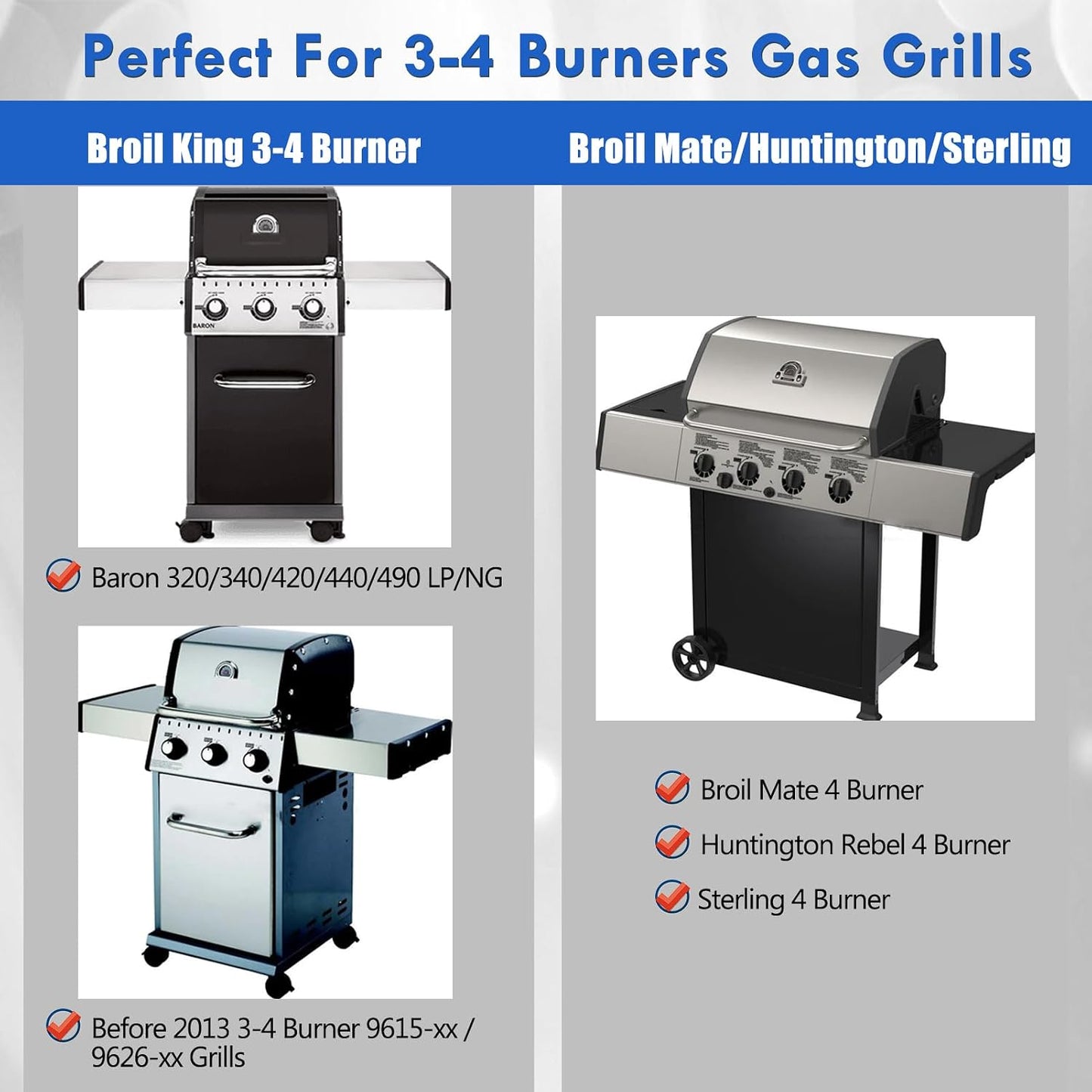 Parrillas repuesto Baron 440 3/4 quemadores Broil King