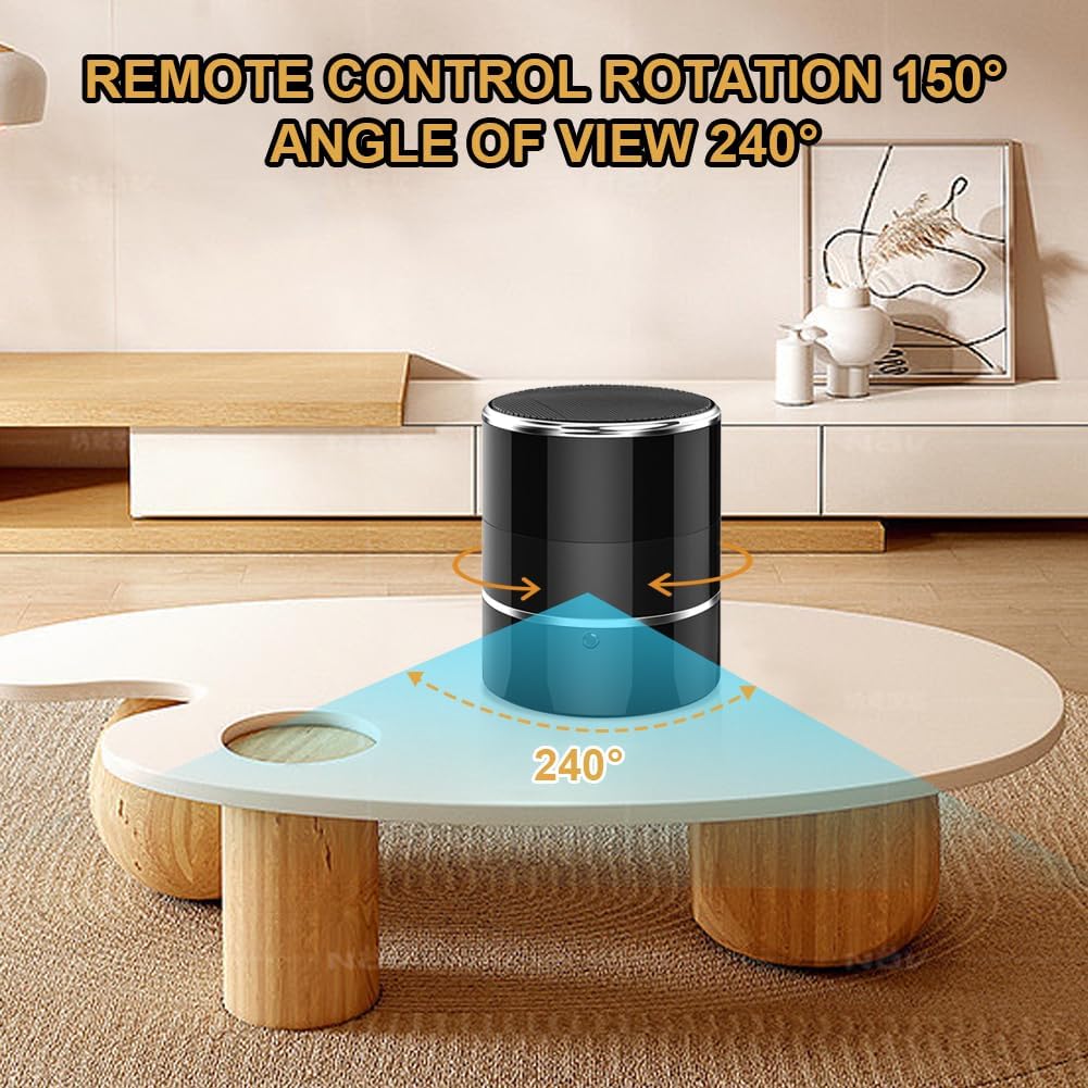 Cámara WiFi espía en altavoz Bluetooth 1080P con visión 240°