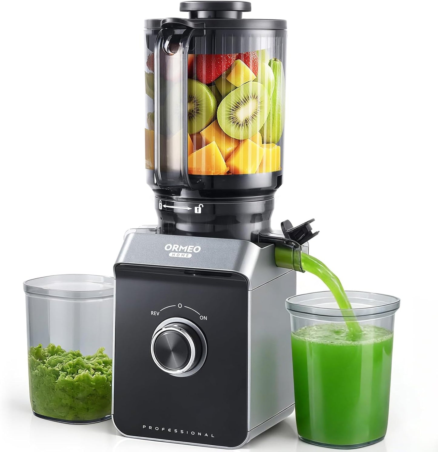 Exprimidor en frío Ormeo Home 5.5pulg para frutas y verduras
