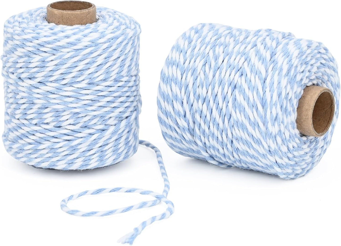 Cuerda algodón 0.079pulg 164pies rollo pack2 para manualidades