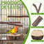 9 Perchas Pájaros Madera Manzana Soporte Loro Juguete Masticar