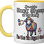 Taza Cerámica Dibujos Tie Dye Amarillo/Blanco