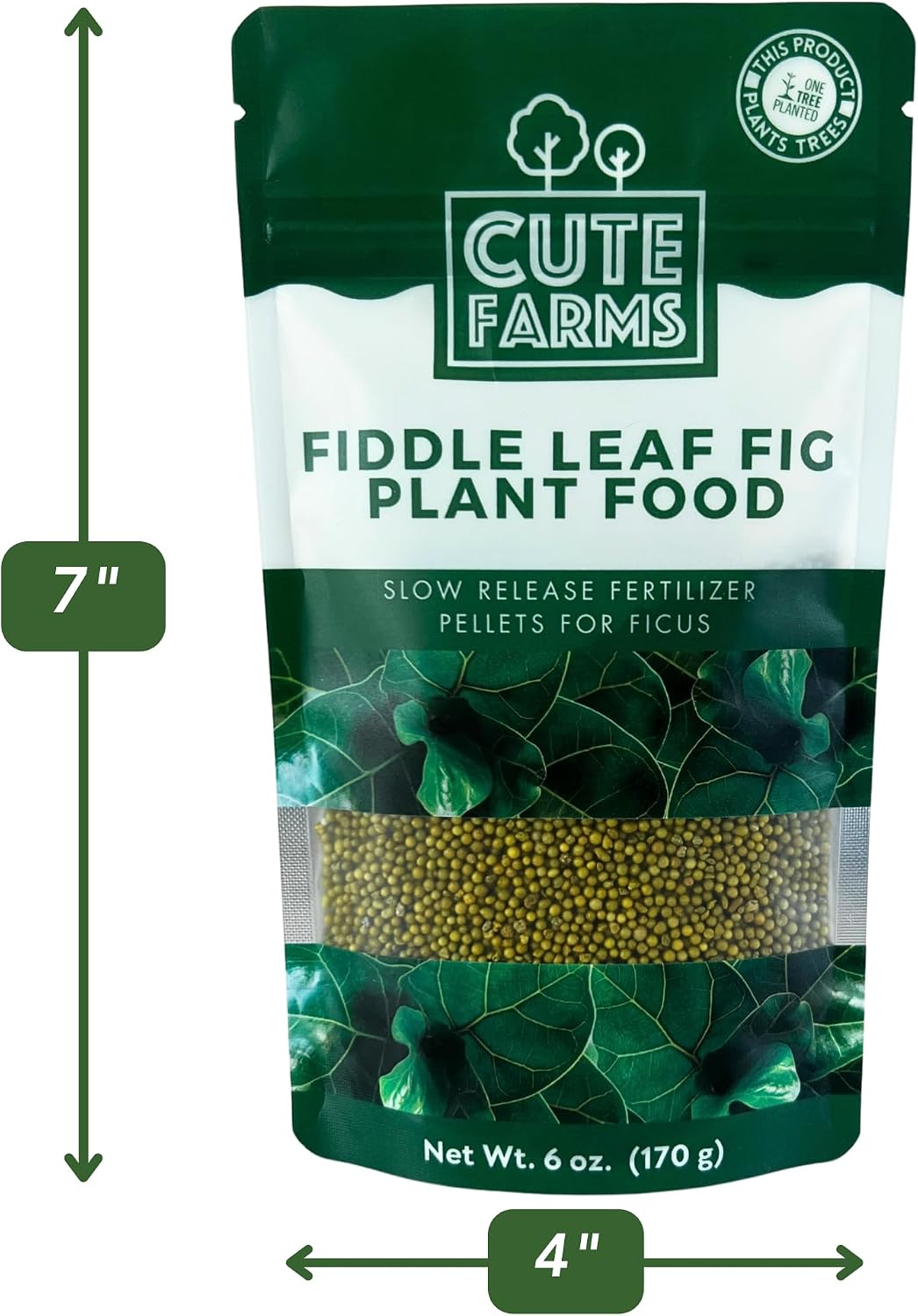 Fertilizante liberación lenta para Ficus Lyrata y Fig Tree 6oz