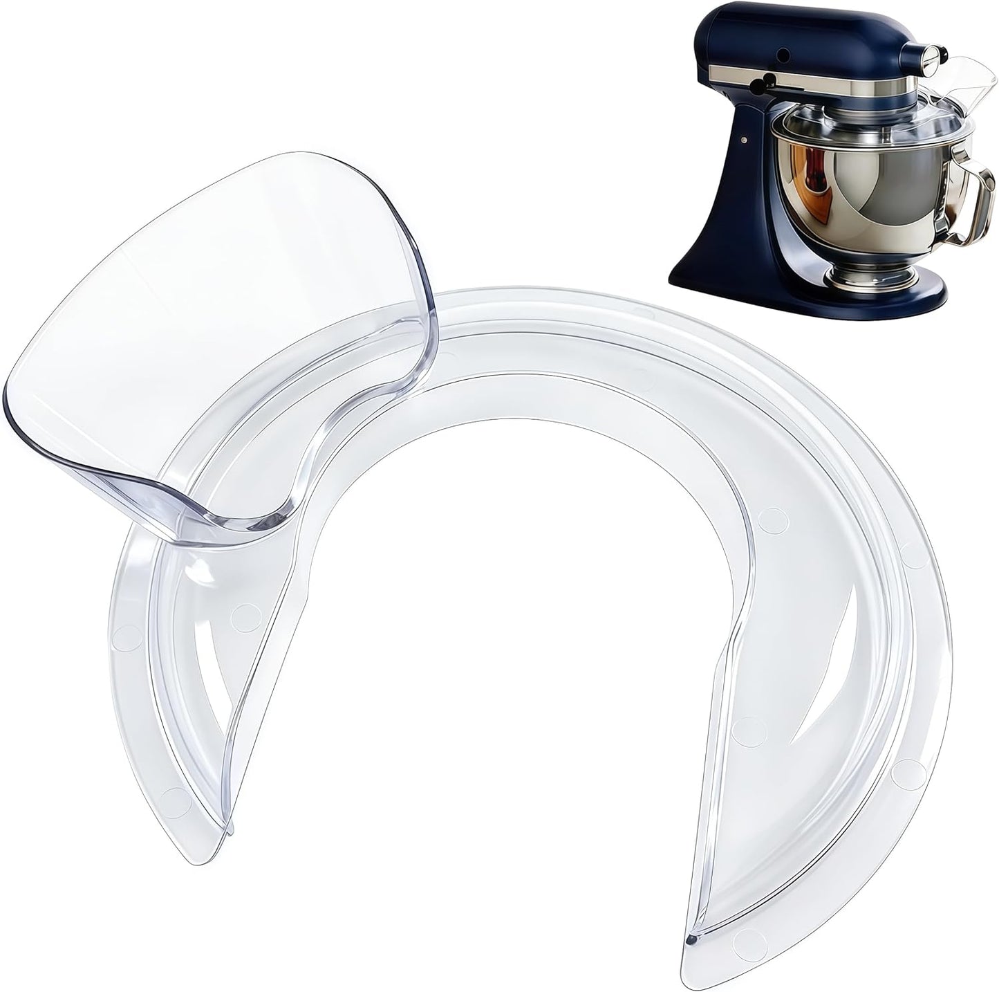 Protector contra salpicaduras para tazones 4.5-5 cuartos de galón compatible KitchenAid