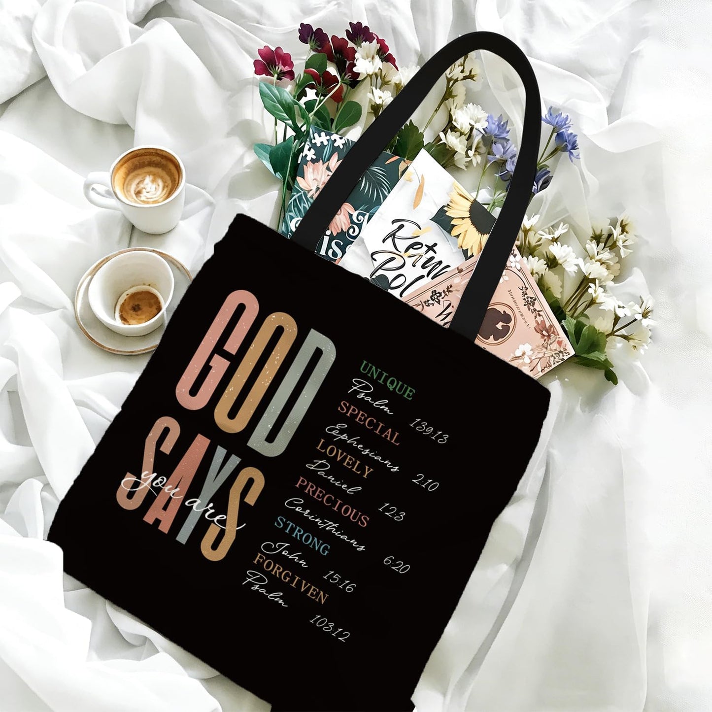 Bolsa de mano cristiana con la Biblia para mujer