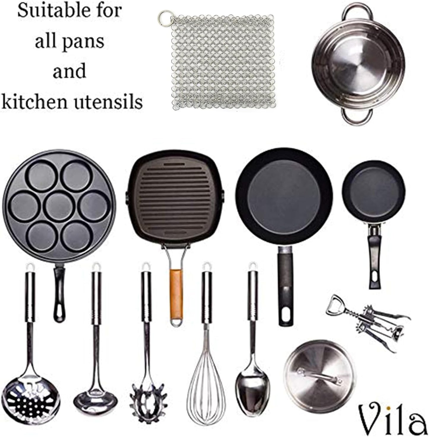 Limpiador hierro fundido acero inox 316 7pulg flexible