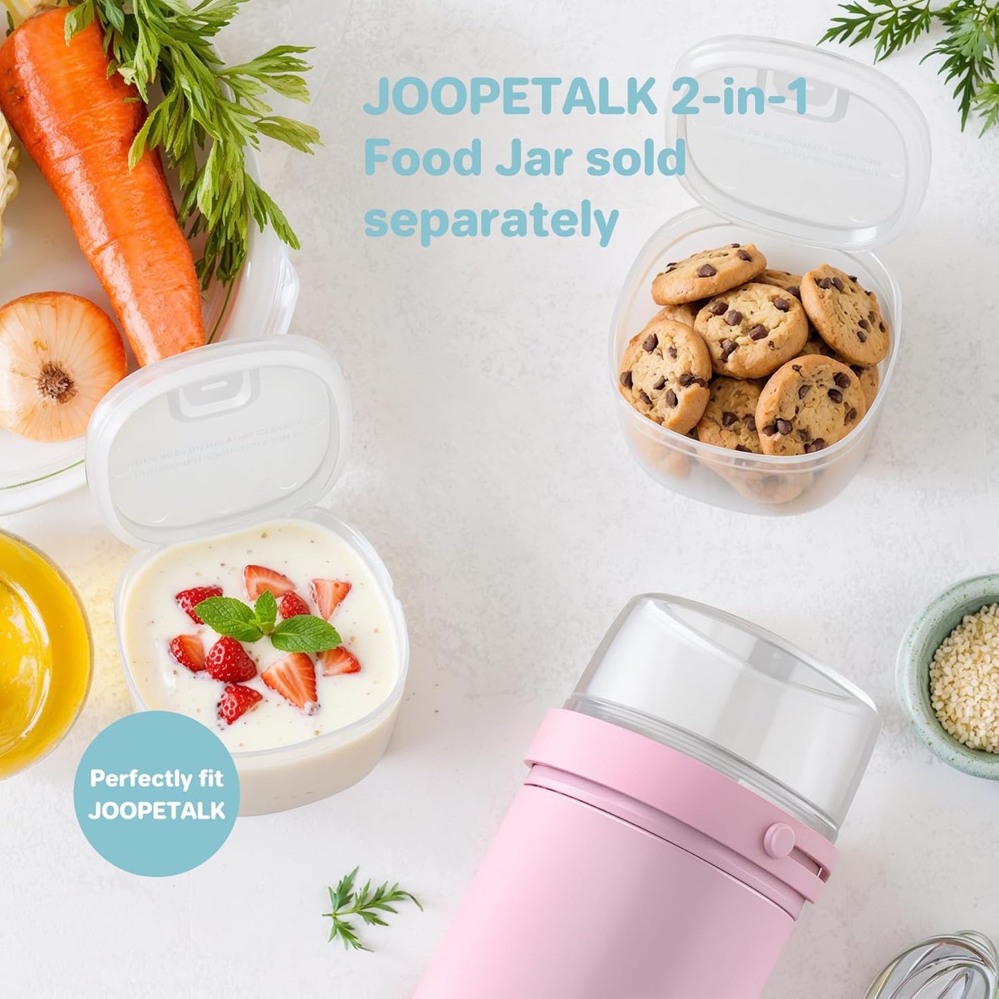 Paquete de 2 recipientes para aperitivos Joopetalk