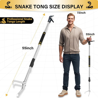 Pinzas de serpiente 69pulg plegables mandíbula ancha