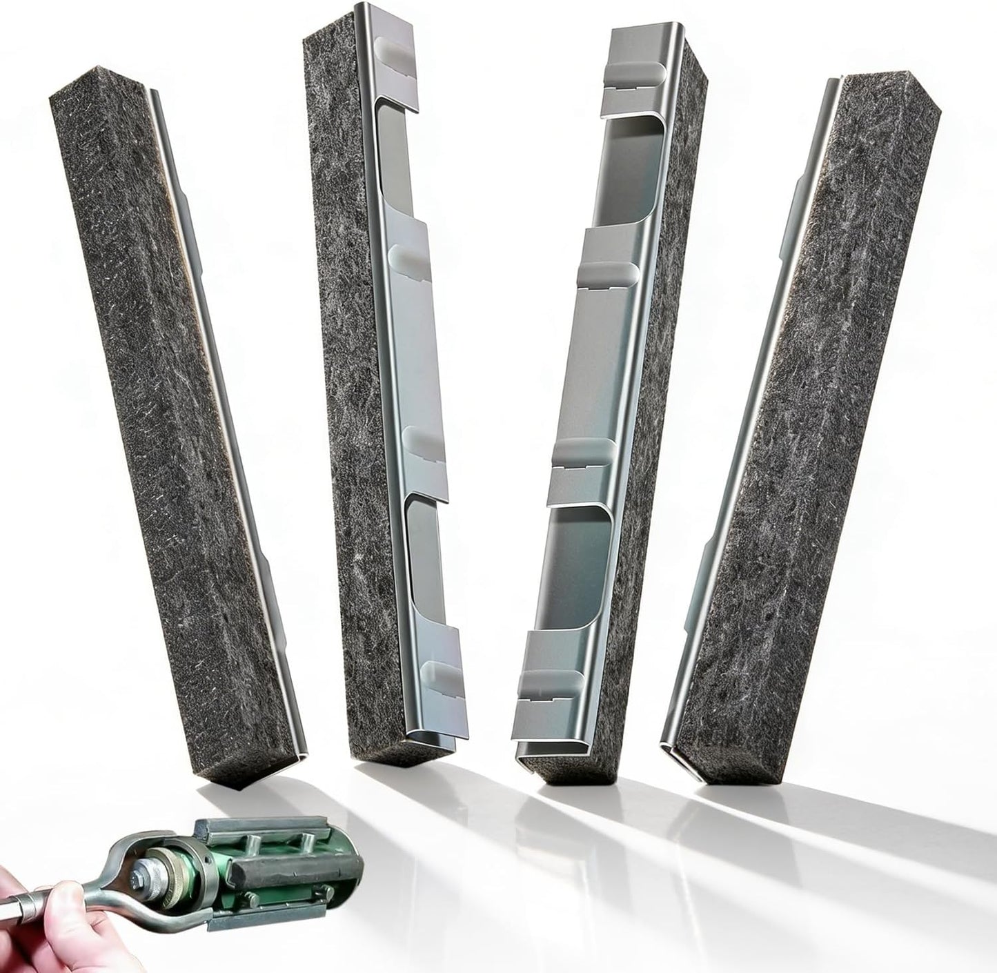 Juego piedras limpiaparabrisas 15500 set 4 con clip 80