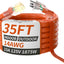 Cable extensión exterior 35ft 14AWG luz naranja