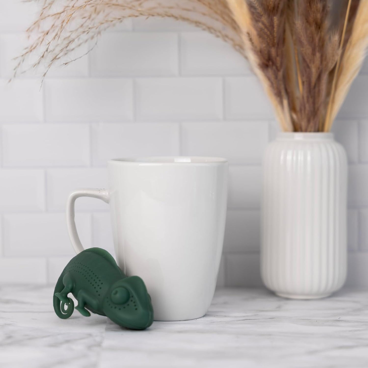 Infusor té Chamomileon cambia color hojas sueltas