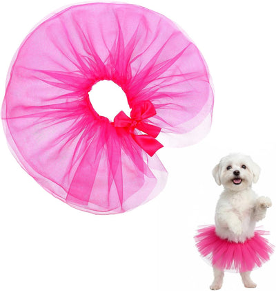 Tutú rosa perro pequeño lindo disfraz cumpleaños