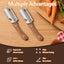 Pelador multifuncional de verduras y frutas con mango de madera