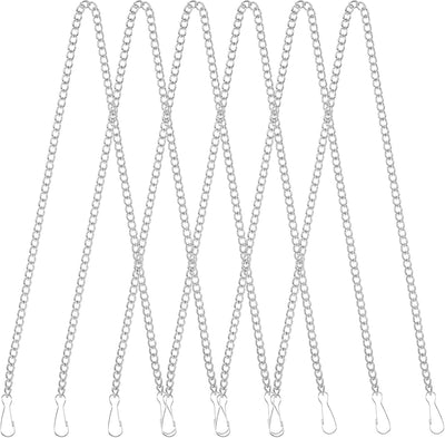 6 Cadenas Decorativas 20pulg Con Ganchos Seguridad