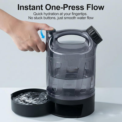 Botella agua perros 84oz a prueba de fugas camping