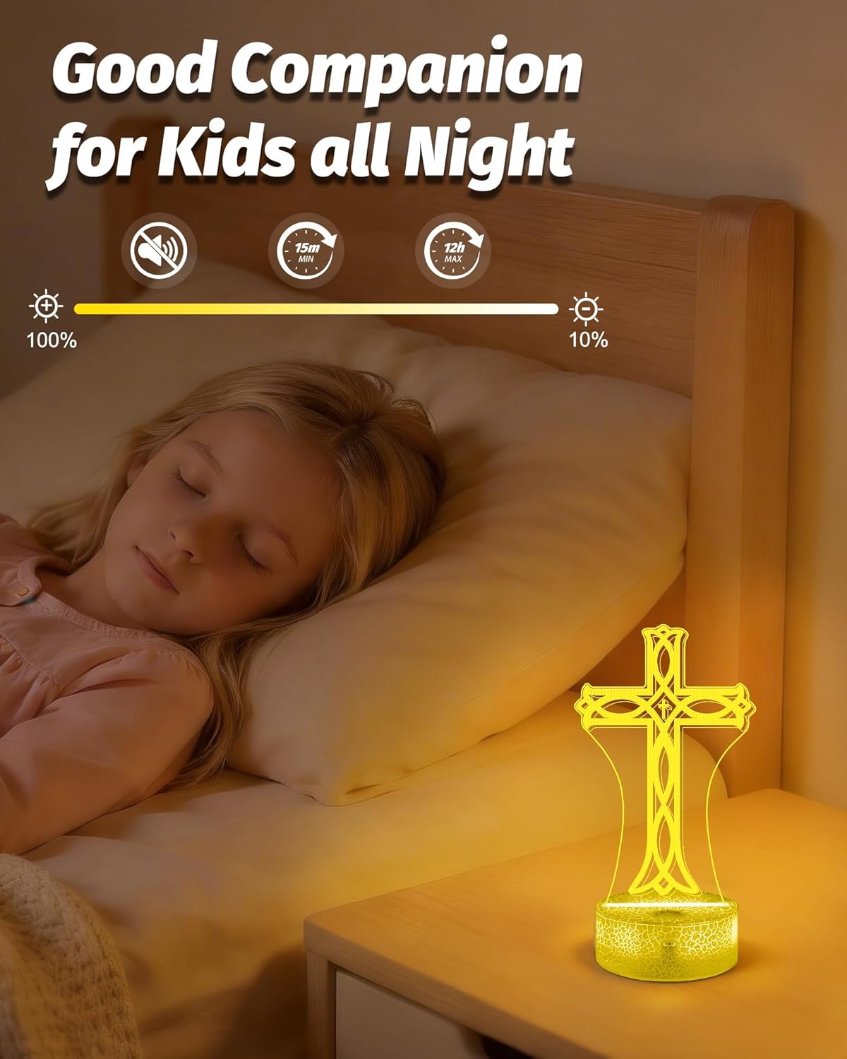 Luz Nocturna 3D Ilusión Púrpura