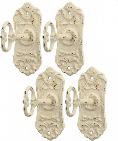 Set 4 Ganchos pared hierro fundido victorianos colgador