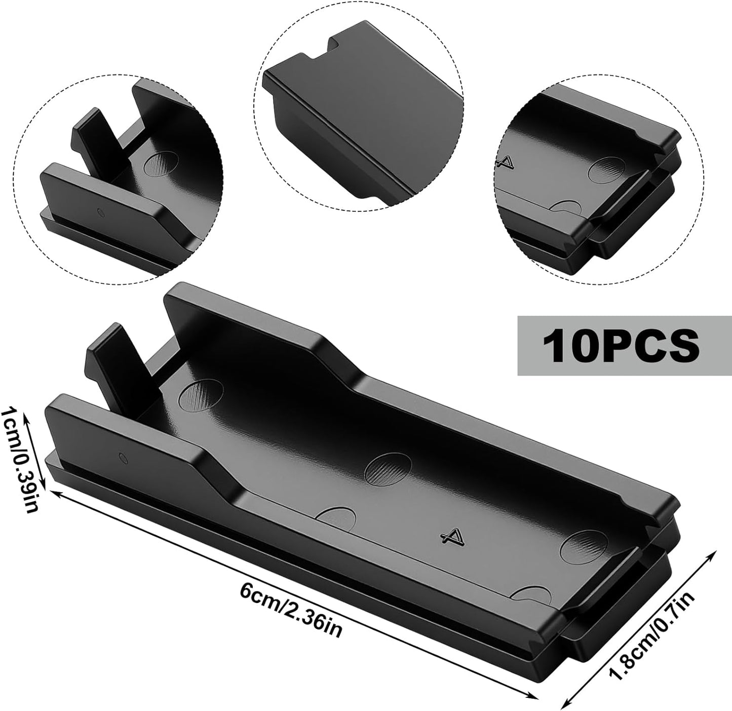 Pack 10 placas llenado disyuntores cubierta negro