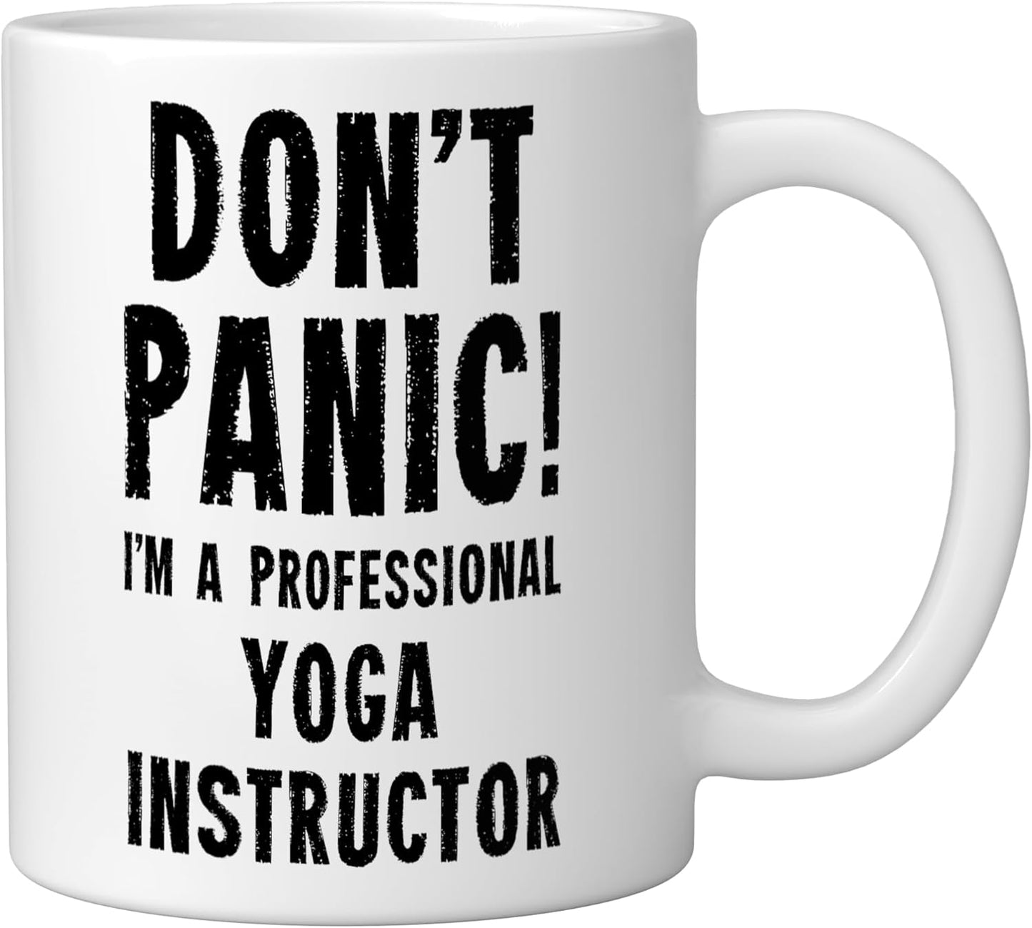 Taza Cerámica para Instructor de Yoga Blanca