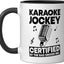 Taza Cerámica Anfitrión Karaoke Negro/Blanco