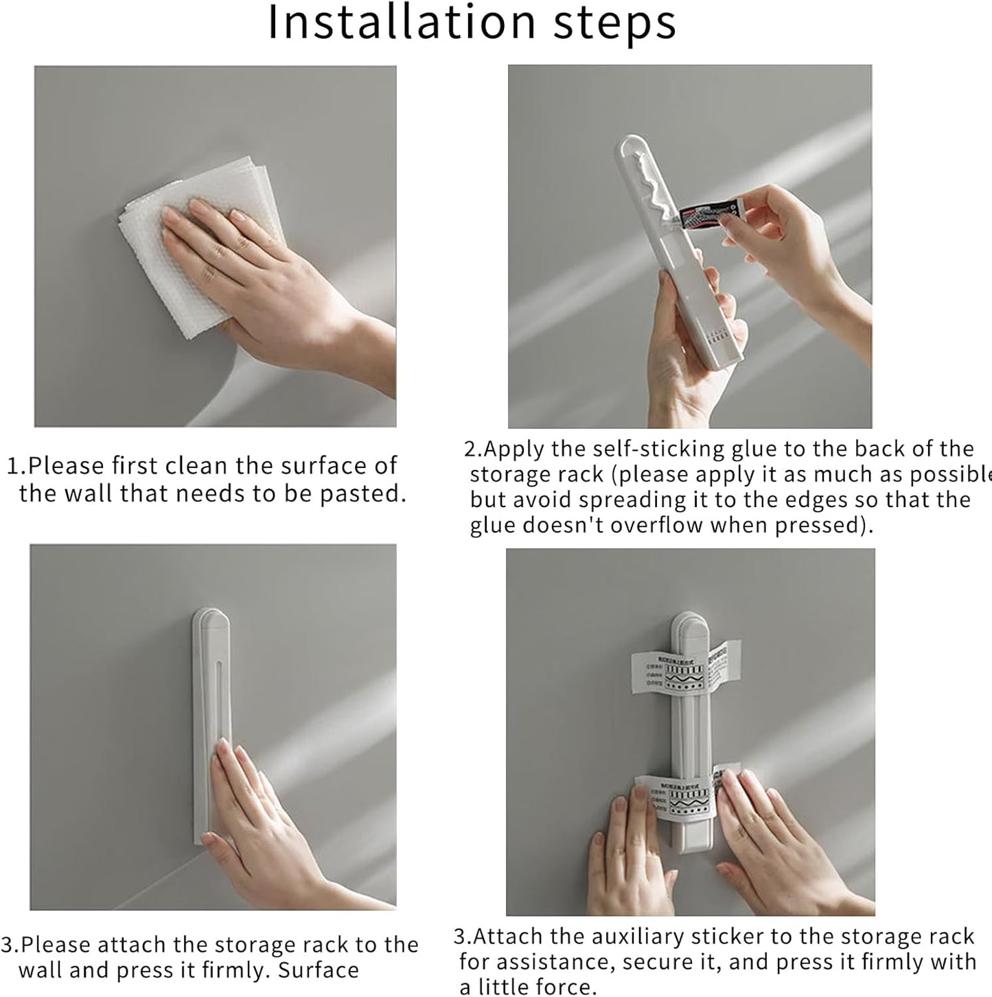 Organizador colgador adhesivo plegable extensible 4.3-8pulg