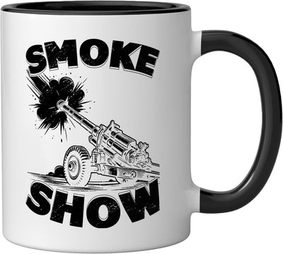 Taza Cerámica Oficial Artillería Negro/Blanco