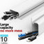 6 Pzas Canaleta Cable Autoadhesiva para Escritorio