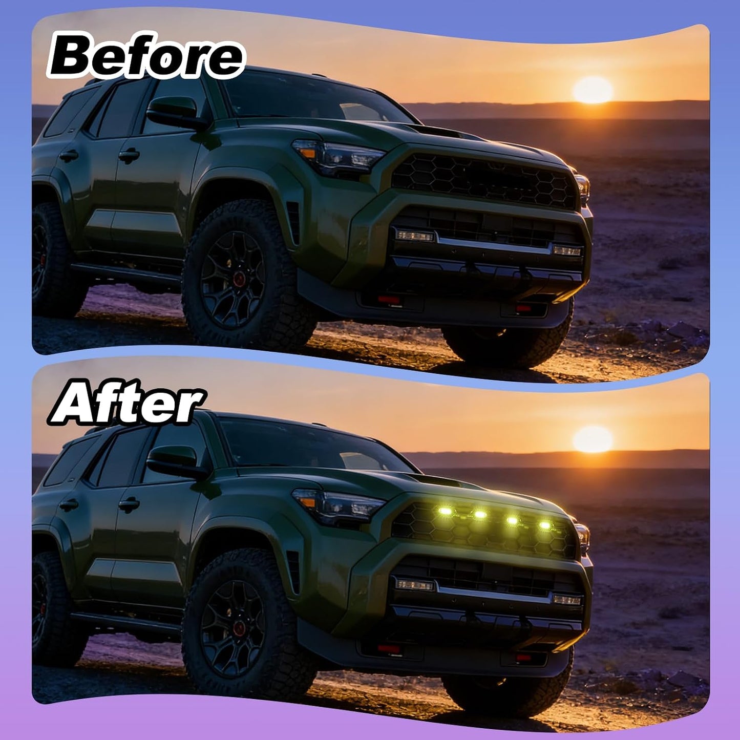Luces parrilla Toyota 4Runner TRD Pro Trailhunter 2025-26