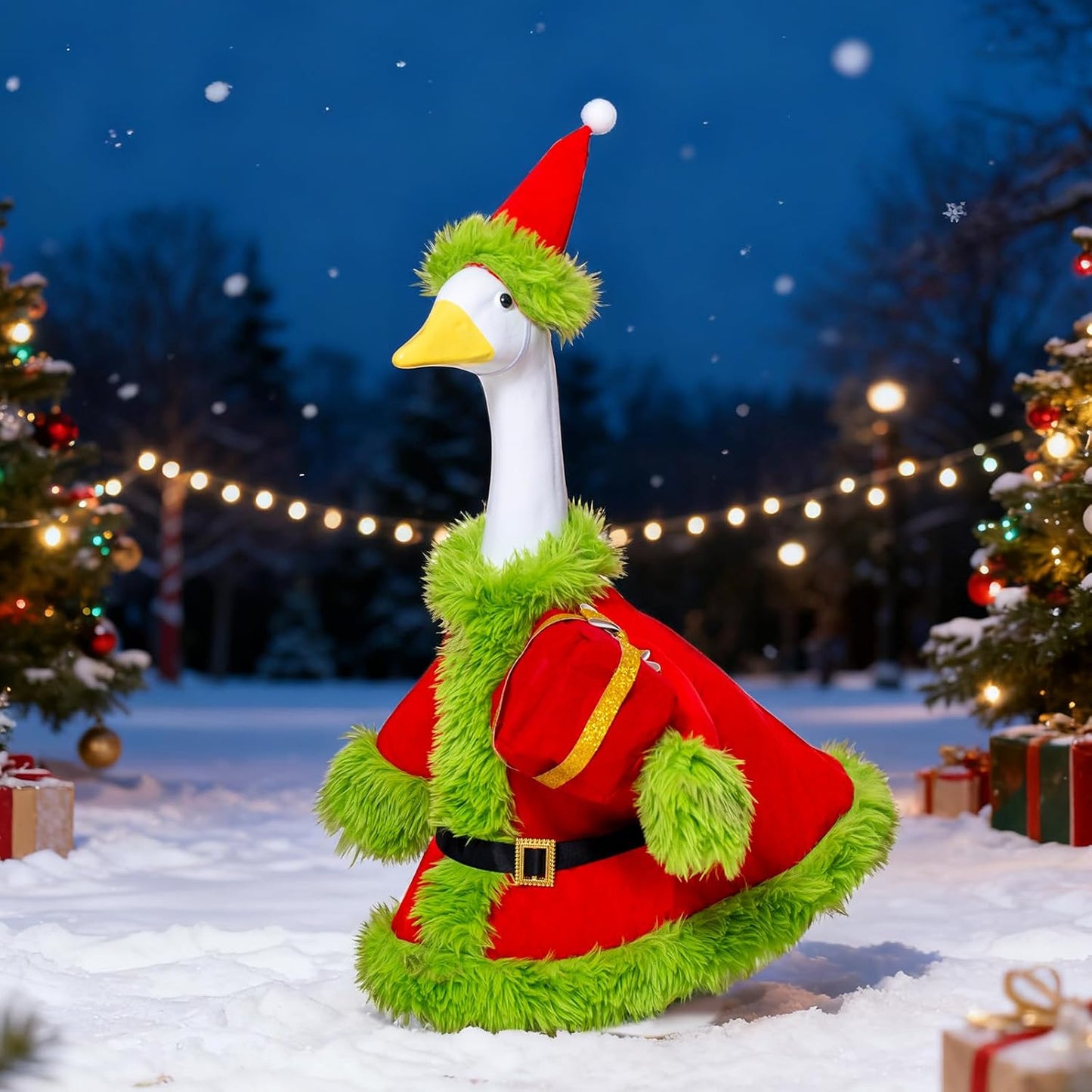 Traje Navidad ganso porche 23pulg
