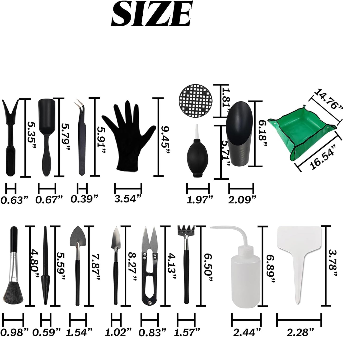 Set 30 Pzas Herramientas Trasplante Suculentas 19.7pulg