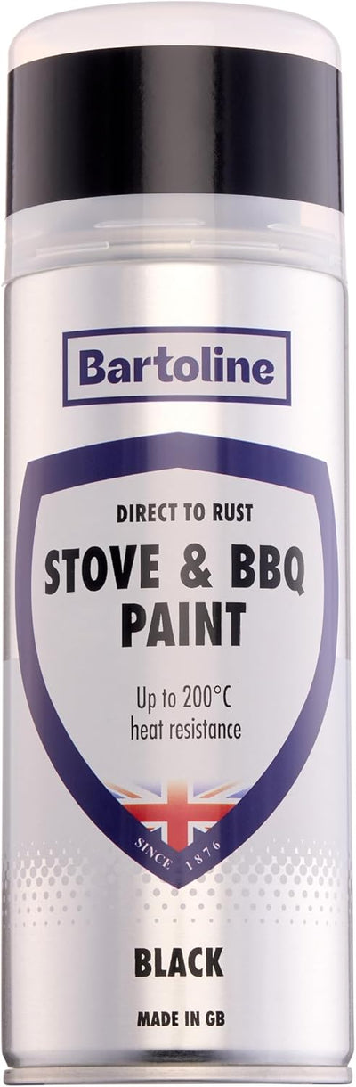 Spray pintura barbacoa estufa negro 13.5oz resistente hasta 392°F
