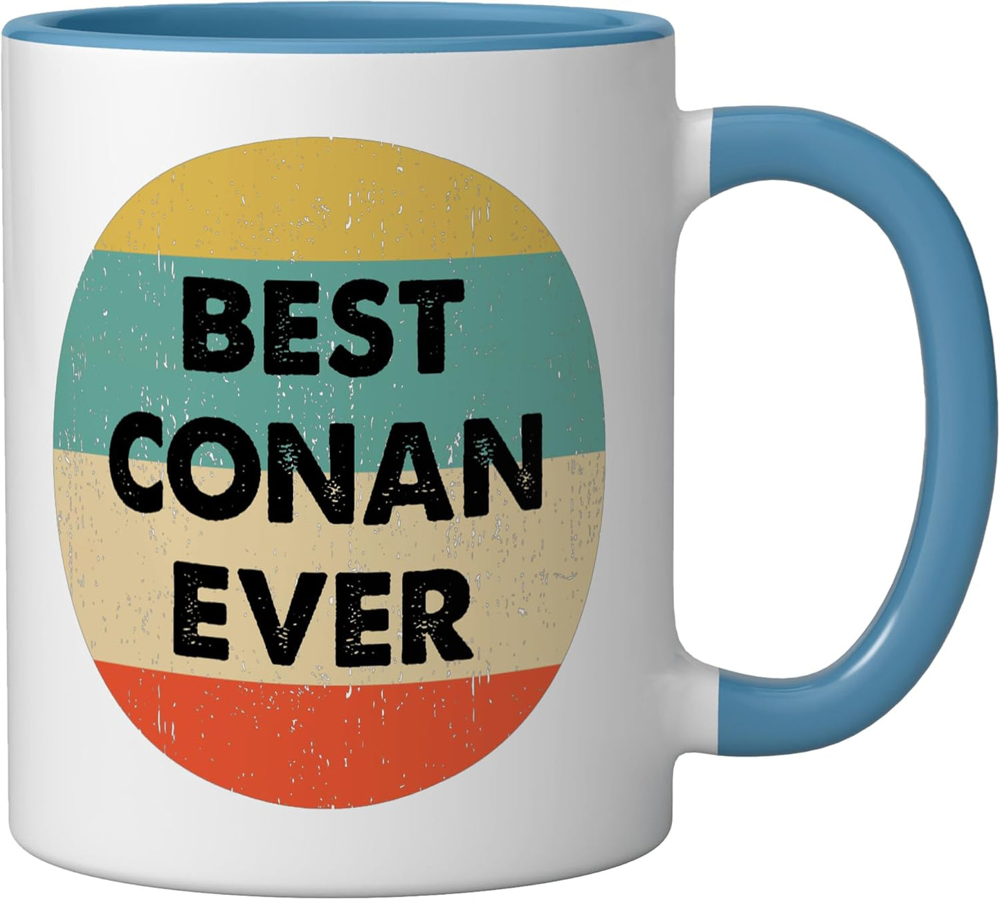 Taza cerámica Conan Name azul/blanco