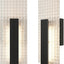 Juego 2 apliques LED pared 12W regulables 3000K negro
