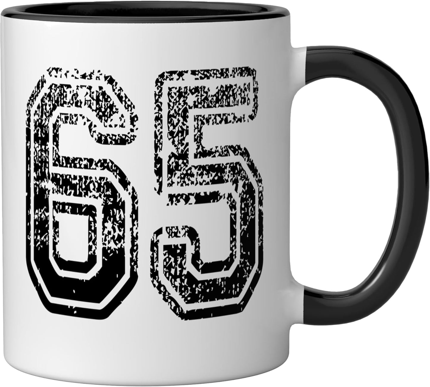 Taza Cerámica 65pulg Negro/Blanco