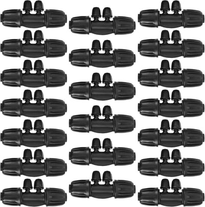 20 accesorios riego goteo 1/2 pulg 4 vías en T