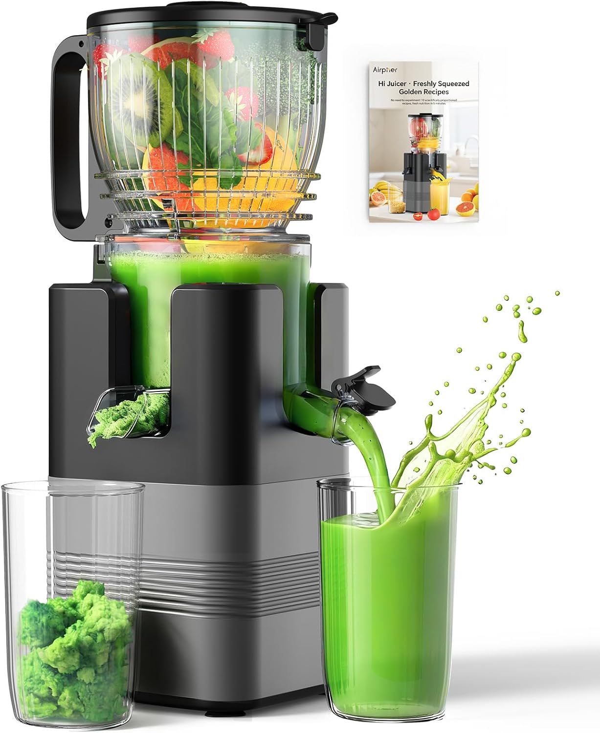 Exprimidor frutas verduras 400W 5.8pulg ancho