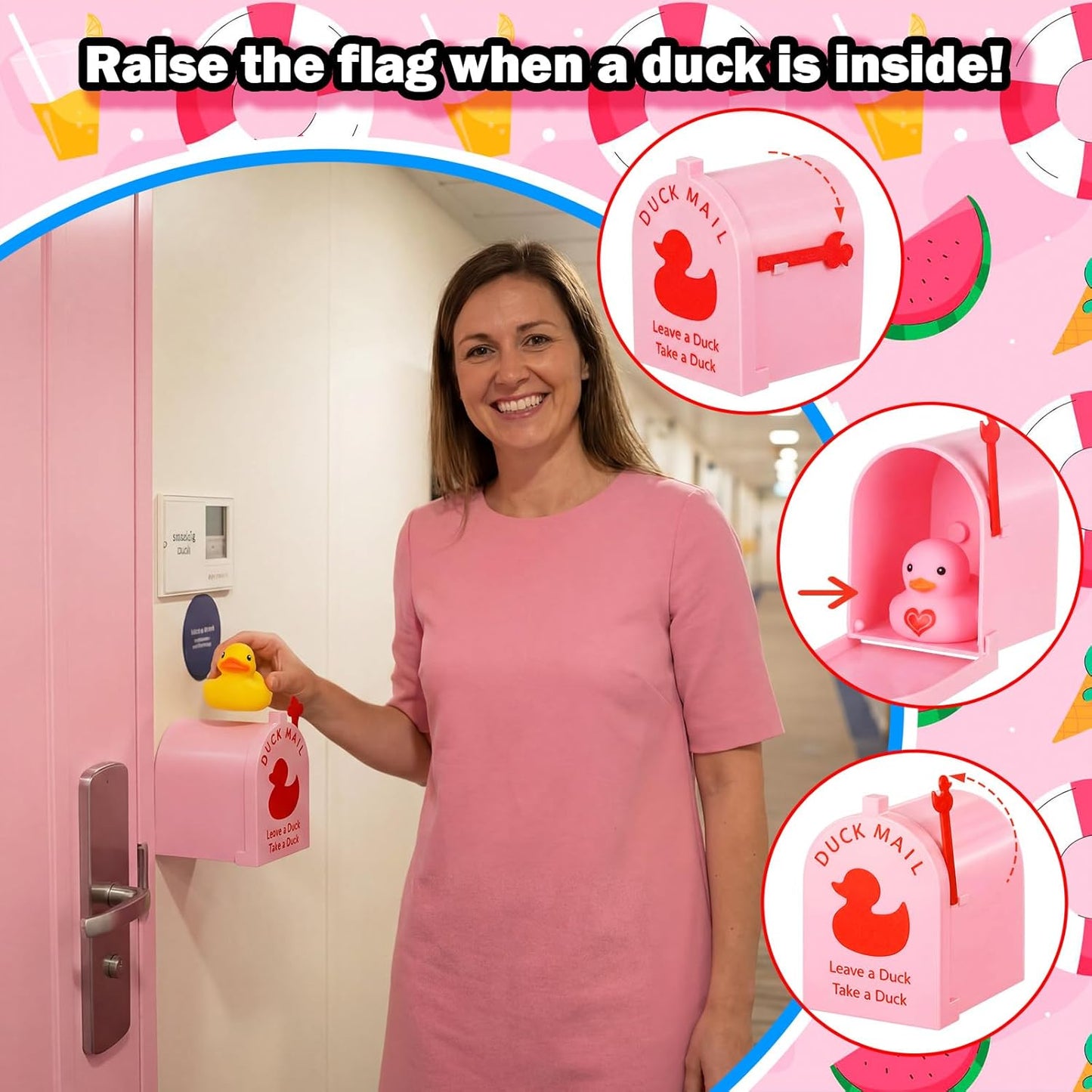 Buzón de patos cruceros para mini buzón magnético en pared