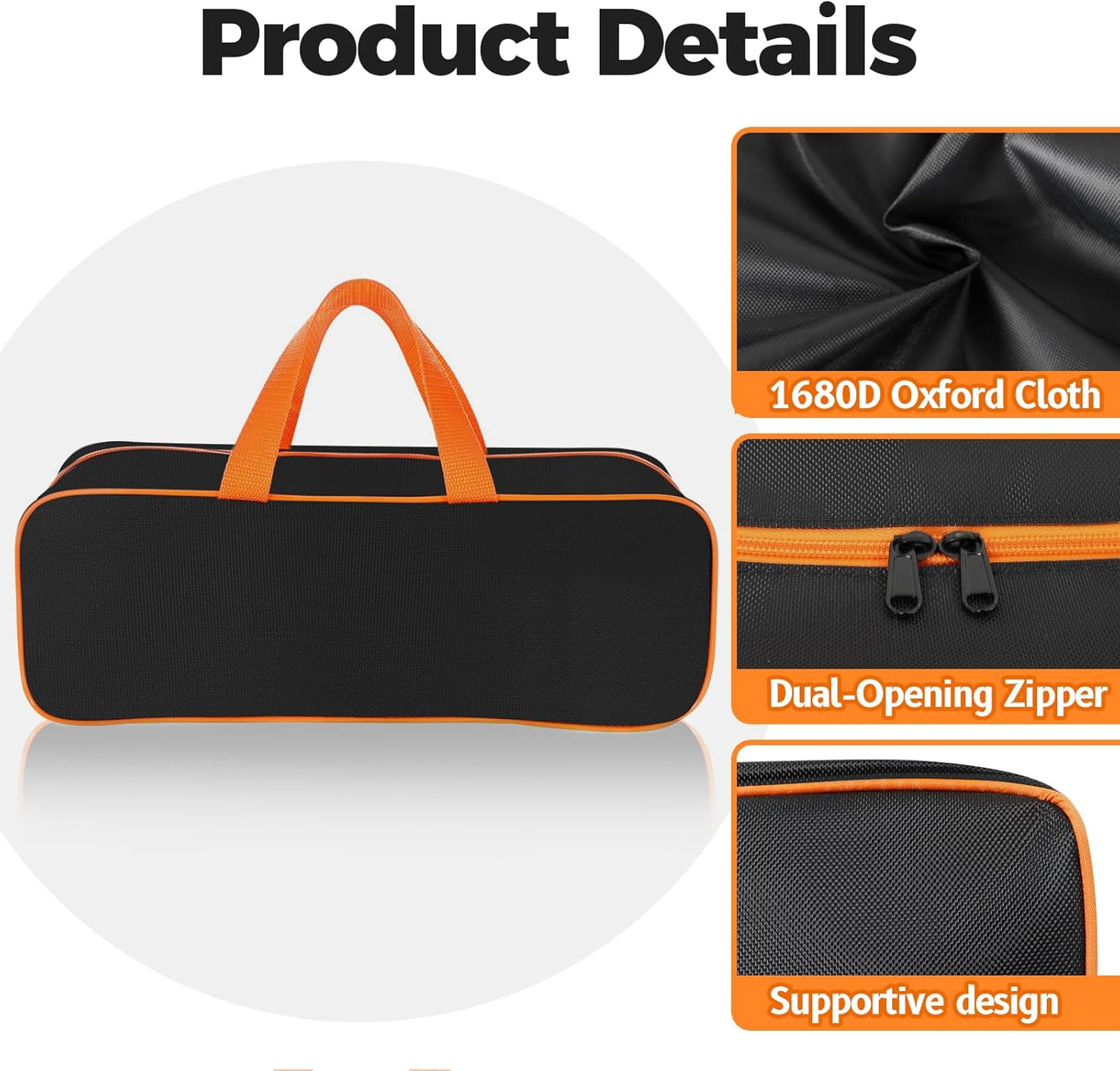 Bolsa herramientas parrilla 20x6pulg almacenamiento grande