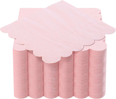 Servilletas de cóctel rosa NatNarr para día de la madre, bodas y fiestas 5x5 pulgadas