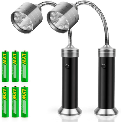 Luces LED parrilla magnéticas cuello ganso flexible regalo hombres