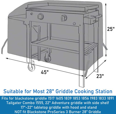 Fundas parrilla Blackstone 28pulg impermeable cocina exterior