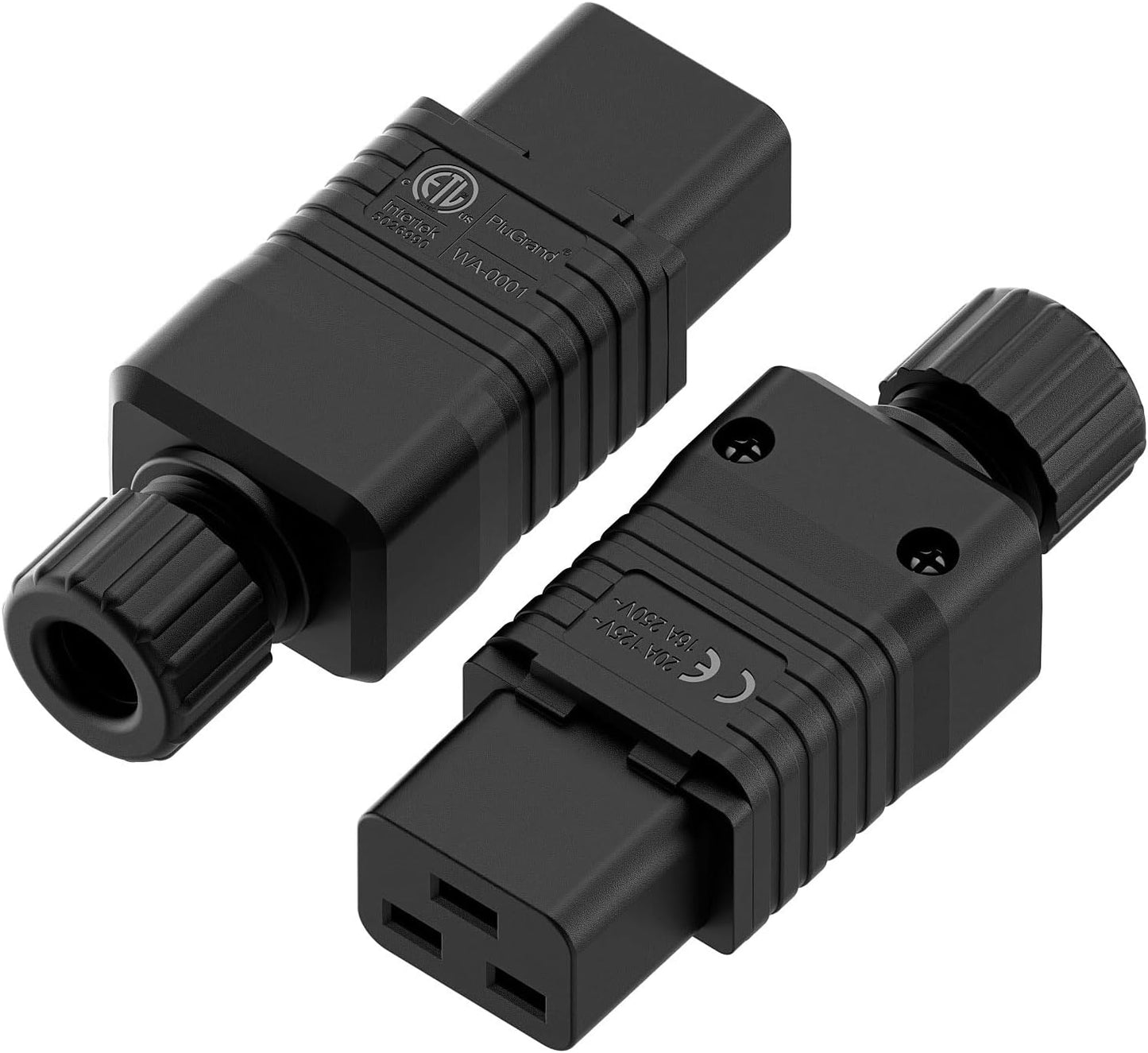 Pack 2 Conectores IEC 320 Negro