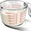 Taza medidora de vidrio para hornear y cocinar, lavavajillas, congelador, microondas y horno